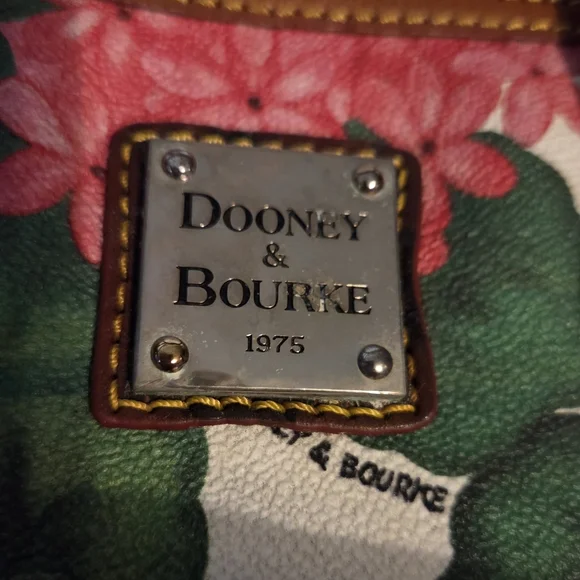 Dooney & Bourke Pink and Green Floral Satchel With Coin Case - Picture 3 of 16